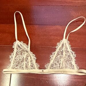Free People Lace Bralette in Cream